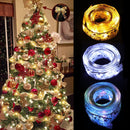 Ribbon Fairy Light Christmas Decoration Christmas Tree Ornaments  For Home 2022 Bows String Lights Navidad Natal New Year 2023 - anconmall