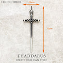 Pendant Sword With Crown Skull Knight Window New Fine Jewelry Europe Style 925 Sterling Silver Protection Gift For Women Men