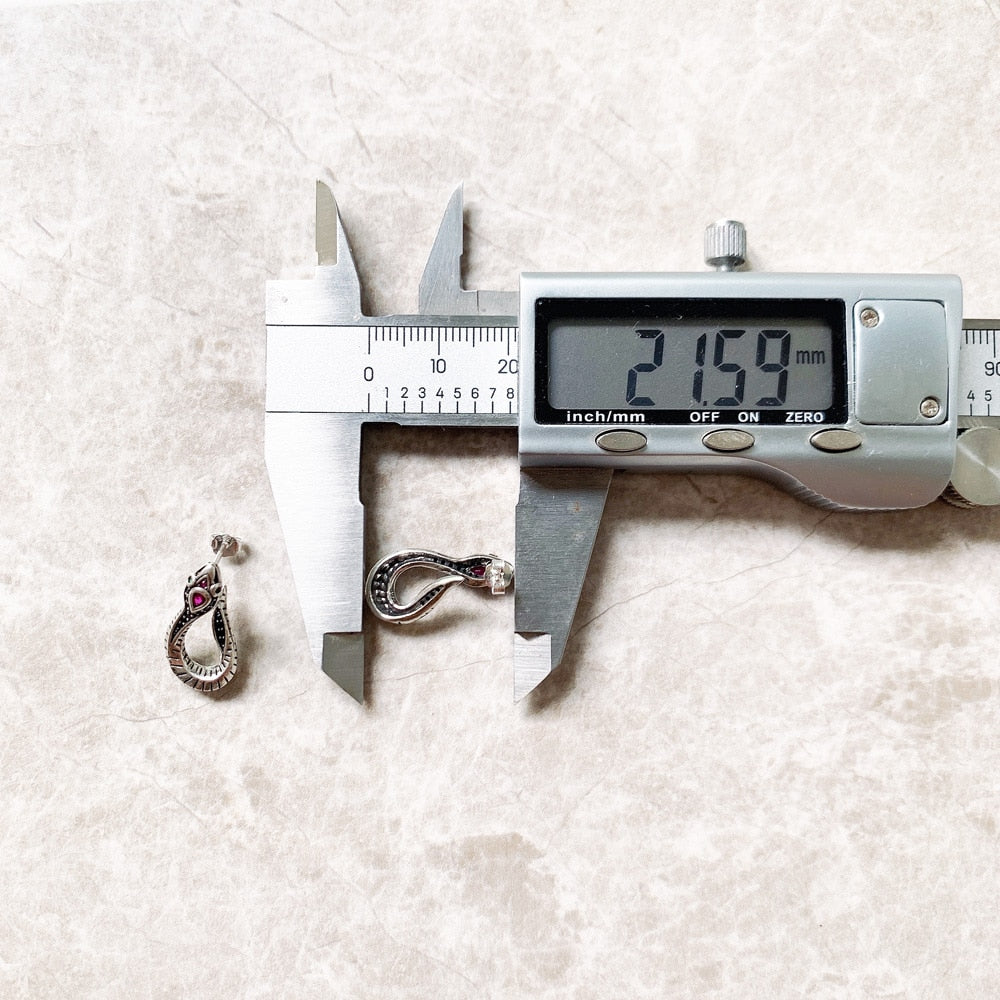 Snake Hinged Hoop Europe Style Romantic Seductively Fine Jewerly For Women New Wisdom Security Gift In 925 Sterling Silver