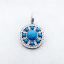 Pendant Ornament Blue Brand Fashion Trendy Jewelry Europe 925 Sterling Silver Accessories Gift For Women