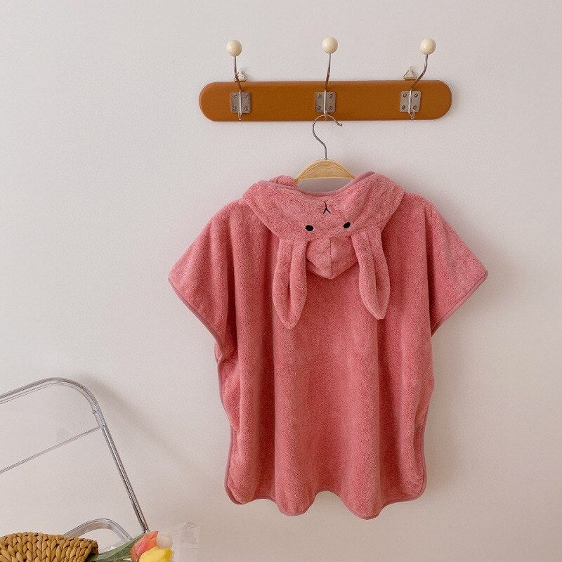 Soft Baby Bath Towel Blanket Newborn Hooded Towels Super Absorbent Poncho Beach Spa Quick-drying Bathrobe for Infant Boys Girls