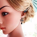 Bow Knot Water Drop Earrings Europe Style Fine Jewerly Romantic New 925 Sterling Silver Gift For Women