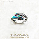 Tropical Mystic Snake Ring Europe Style Fine Jewerly For Women Bohemia Gift In 925 Sterling Silver