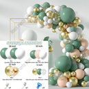 Retro Green Balloon Garland Arch Kit Wedding Birthday Balloons Decoration Party Balloons For Baby Shower Decor - anconmall