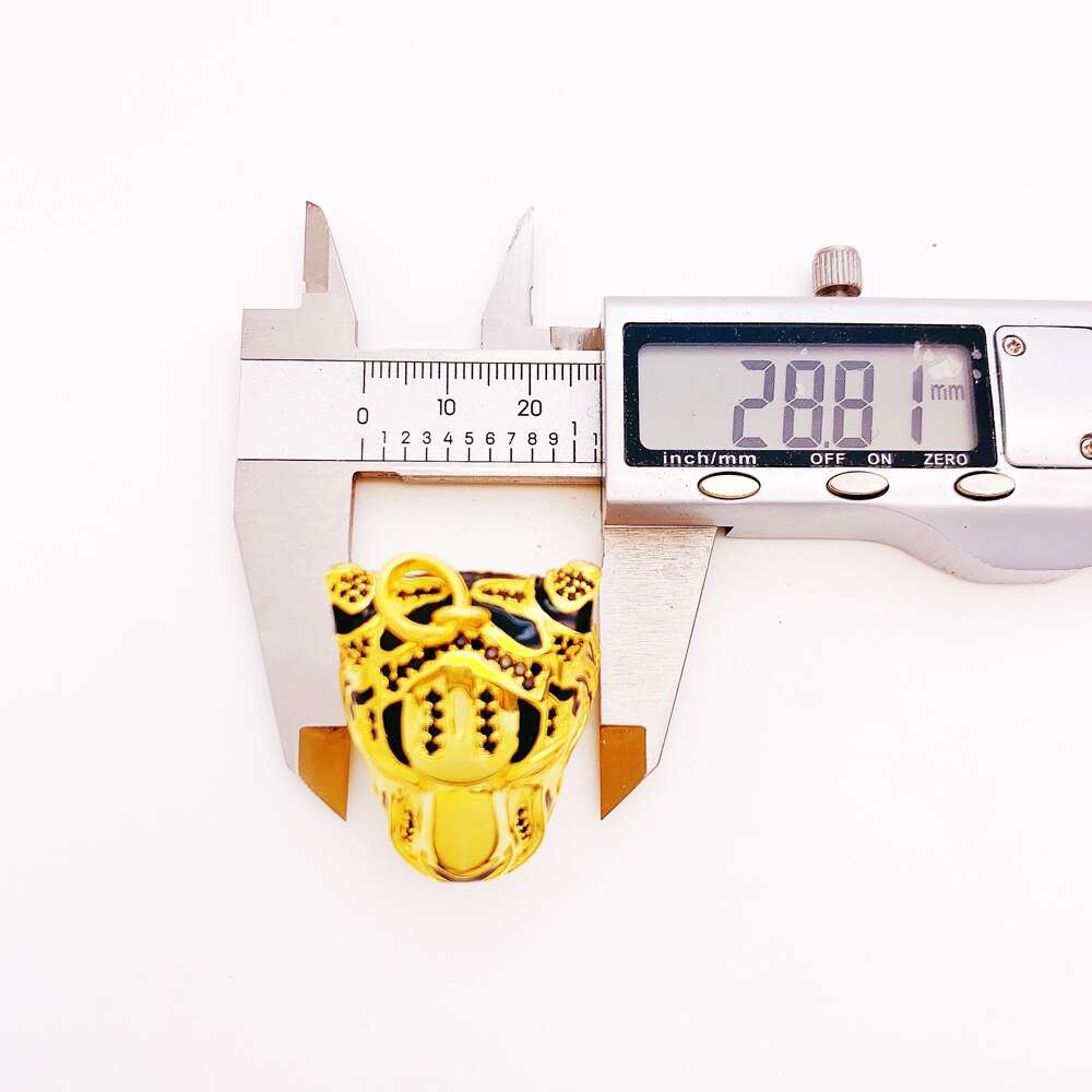 Pendant Golden Tiger Brand New Fine Jewelry 925 Sterling Silver Punk Accessories Rebel Gift For Women Men