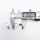 Hinged Hoop Earrings Skull Pave Gift In Real 925 Sterling Silver,Europe Style Rebel Punk Jewerly For Women Men