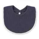 Baby Bandana Drool Bibs with Ruffle Lace Trim Solid Color Infant Toddler Boys Girls Drooling Teething Saliva Towel Cotton Super