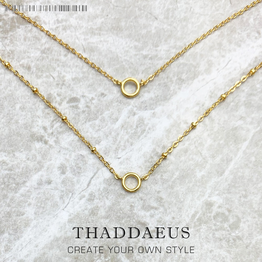 Charm Necklace Golden Carriers Winter Fashion Jewelry Europe 925 Sterling Silver Bohemia Gift For Women Girls