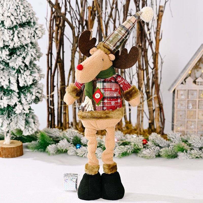 2023 Christmas Decorations Santa Claus Snowman Elk Dolls Ornament New Year Kids Gift Noel Natal Navidad Xmas Decor for Home