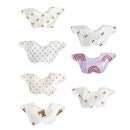 Cartoon Printed Baby Bib Round Petal Saliva Towel Comfortabel Cotton Breathable Apron Newborn 360 Degree Rotation Bandanas Burp