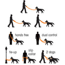 High Toughness Multifunctional Double Dog Leash Traction Rope PVC Material for Pet Waterproof Easy Clean Dog Leash Pet Supplies - anconmall