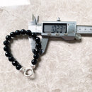 Faceted Onyx Black Beads Bracelets Summer Brand New Trendy Gift for Women in 925 Sterling Silver Fine Jewelry