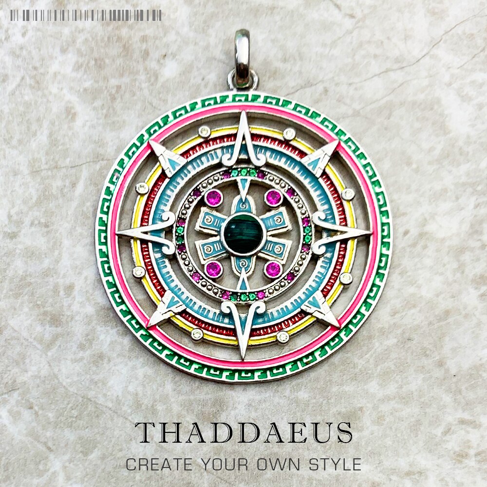 Pendant Magic Amulet,Brand New Bohemia Fashion Jewelry Europe Bijoux 925 Sterling Silver Mythical Aztec Gift For Woman Men