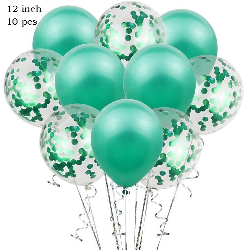10 PCS 12 Inch Latex Balloons and Colored Confetti Balloon Birthday Party Baby Shower Wedding Graduation Decoration - anconmall
