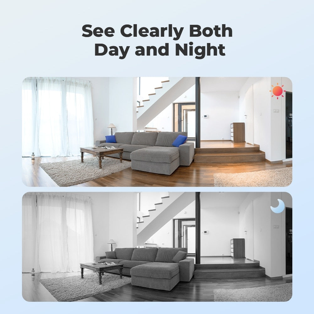 Reolink 2k WiFi Camera Pan&amp;Tilt 2-Way Audio baby monitor Motion Detection 2.4G/5Ghz Smart Home Video Surveillance E1 Pro camera