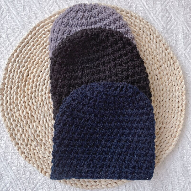 Baby Turban Hat Beanie Hat Winter Autumn Knitting for Girls 0-24M Breathable Headdress Highly Stretchy Universal Hat