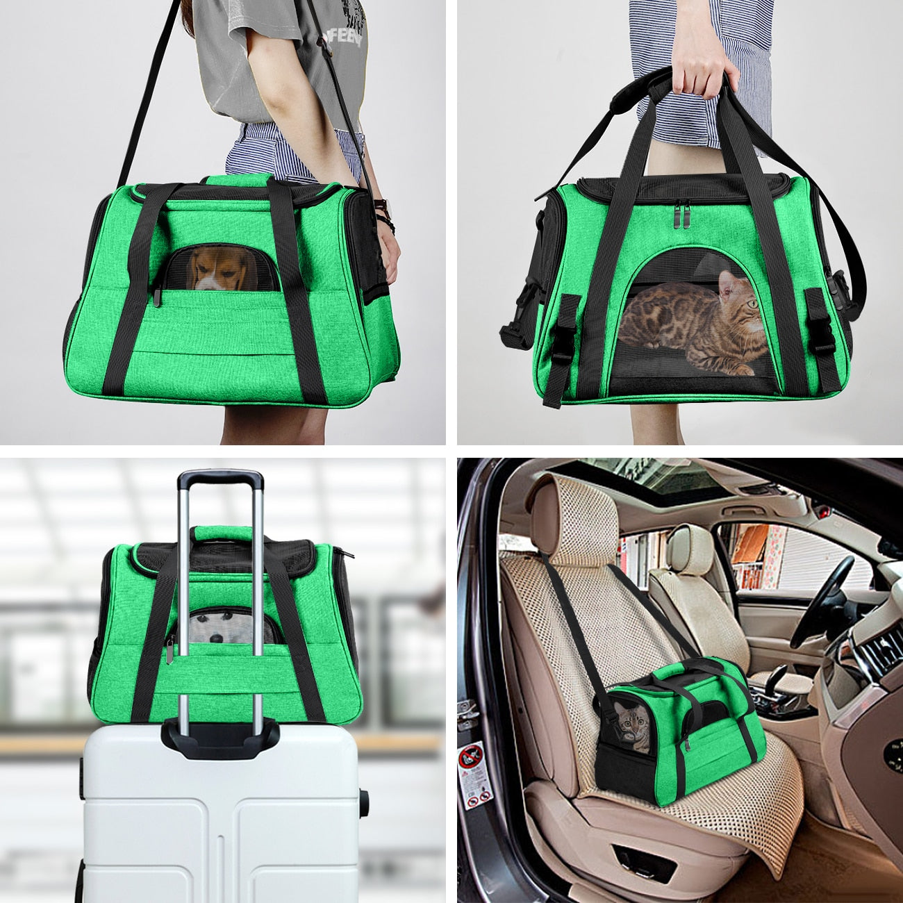 Cat Backpack Carrier Portable Cat Transport Bag Airline Approved Pet Travel Carrier For Cats - anconmall