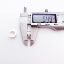 Creole White Stone Hinged Hoop Earrings Gift In 925 Sterling Silver,Europe Style Glam Trendy Fashion Fine Jewerly For Women