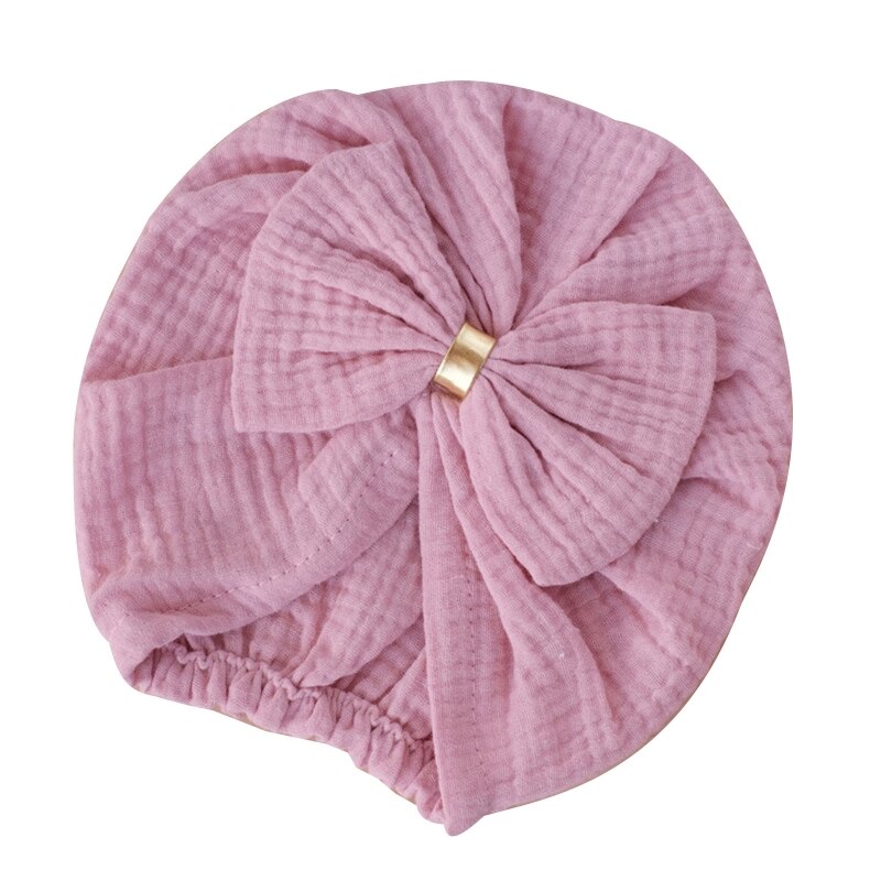 1Pc Newborn Baby Bowknot Hat Indian Bonnet Beanies Warm Hats Hair Accessory for Baby Girls Infants Toddlers Little Kid Props