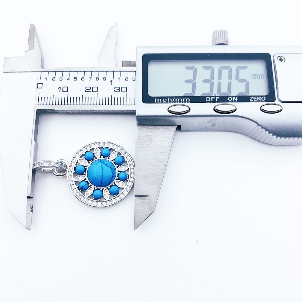 Pendant Ornament Blue Brand Fashion Trendy Jewelry Europe 925 Sterling Silver Accessories Gift For Women