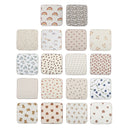 Baby Bib Towel Boys Girls 0-12M Breathable Soft Face Towel Drooling Bib with Hanging Hook Infant Feeding Burp Cloth