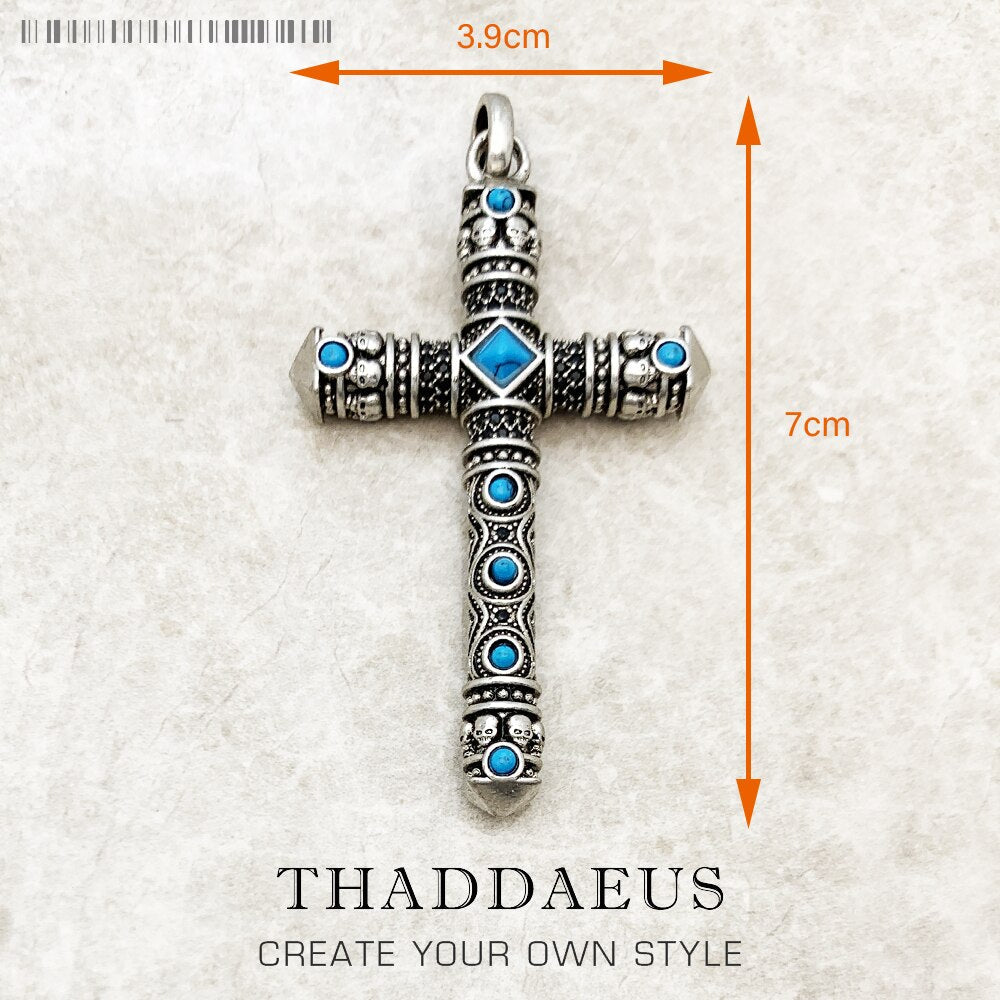 Pendant Majestic Cross & Crown Jewelry Europe 925 Sterling Silver Symbolism Promises Shield And Certaint Gift For Woman Men
