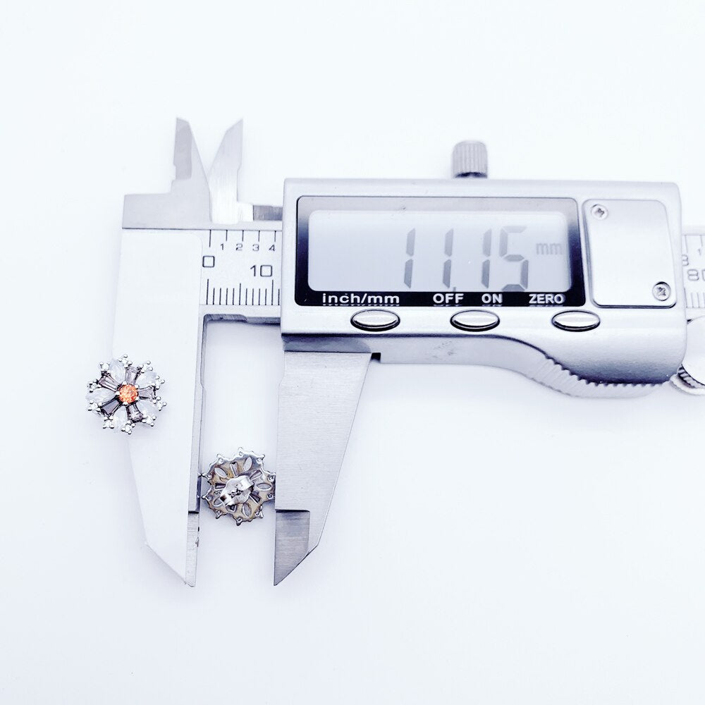 Flower With Stones Stud Earrings Fine Jewerly For Women,2022 Bohemia Romantic Gift In 925 Sterling Silver