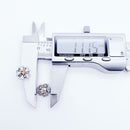 Flower With Stones Stud Earrings Fine Jewerly For Women,2022 Bohemia Romantic Gift In 925 Sterling Silver