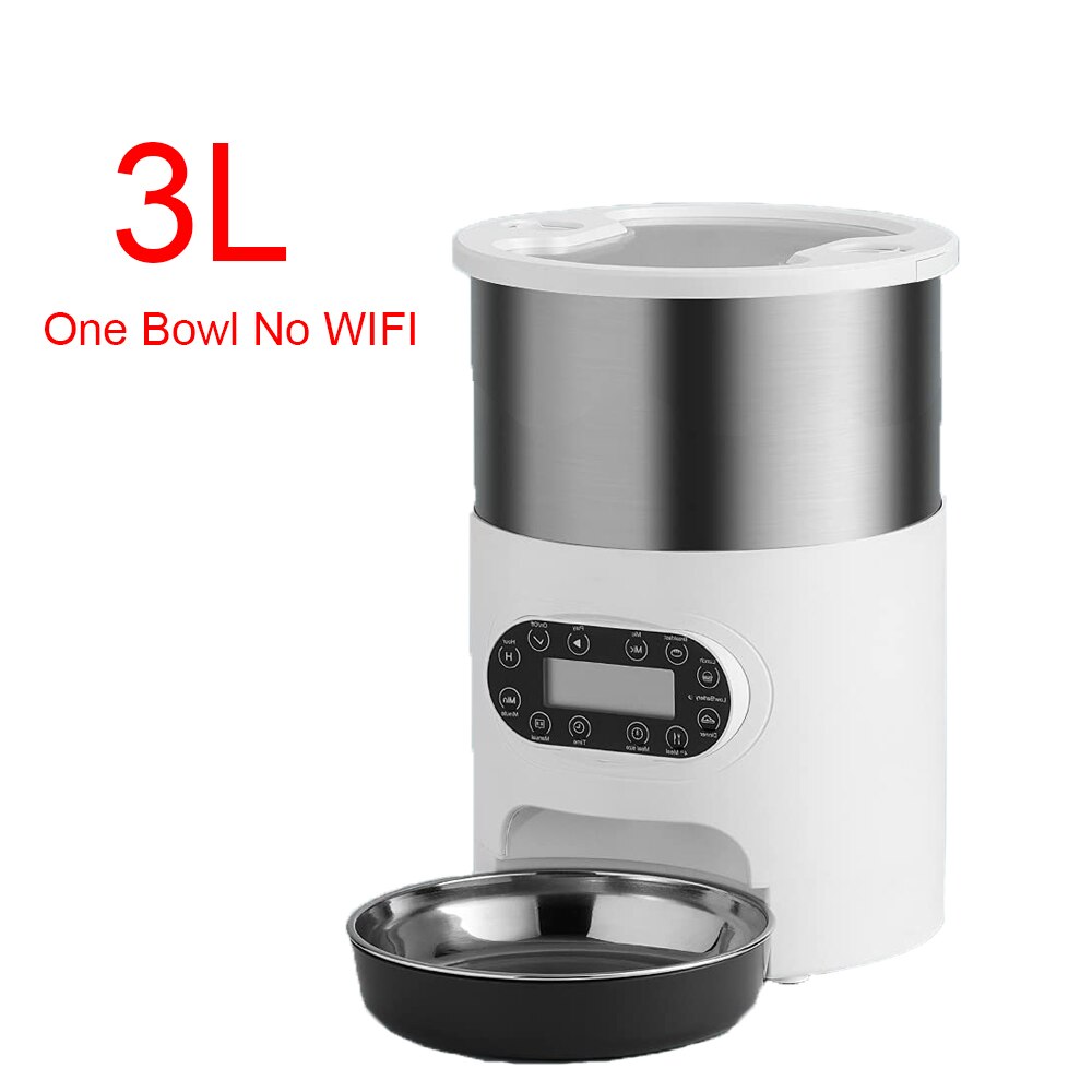 Smart APP Pet Feeder Cat And Dog Food Automatic Dispenser Stainless Steel Bowl Cats And Dogs With Recording Timing Feeding