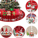 90cm Christmas Tree Skirt Santa Claus Snowflake Xmas Tree Carpet Ornament Merry Christmas Decoration For Home Noel New Year 2023