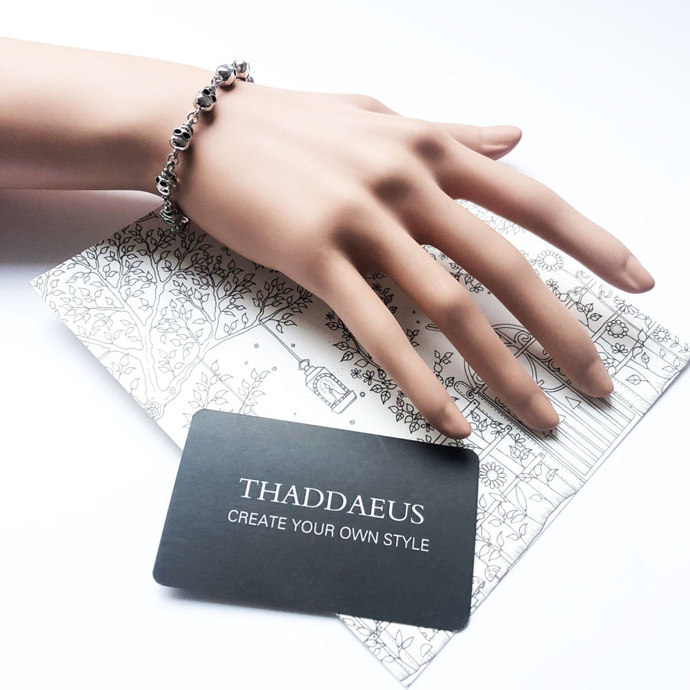 Bracelet Skulls Rebel Street Fashion Jewelry Vintage Gift For Women Men