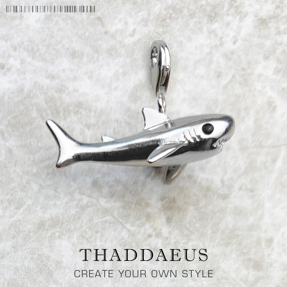 Pendant Shark Brand New Fashion Jewelry Europe Accessories 925 Sterling Silver Trendy Gift For Women Men