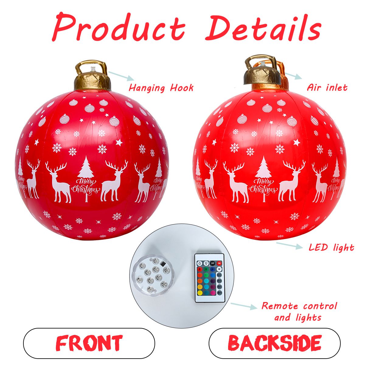 Christmas Inflatable Decor Ball Santa Claus Christmas Tree Decor For Home Outdoor Xmas Ornaments 2022 Navidad New Year Gift 2023 - anconmall