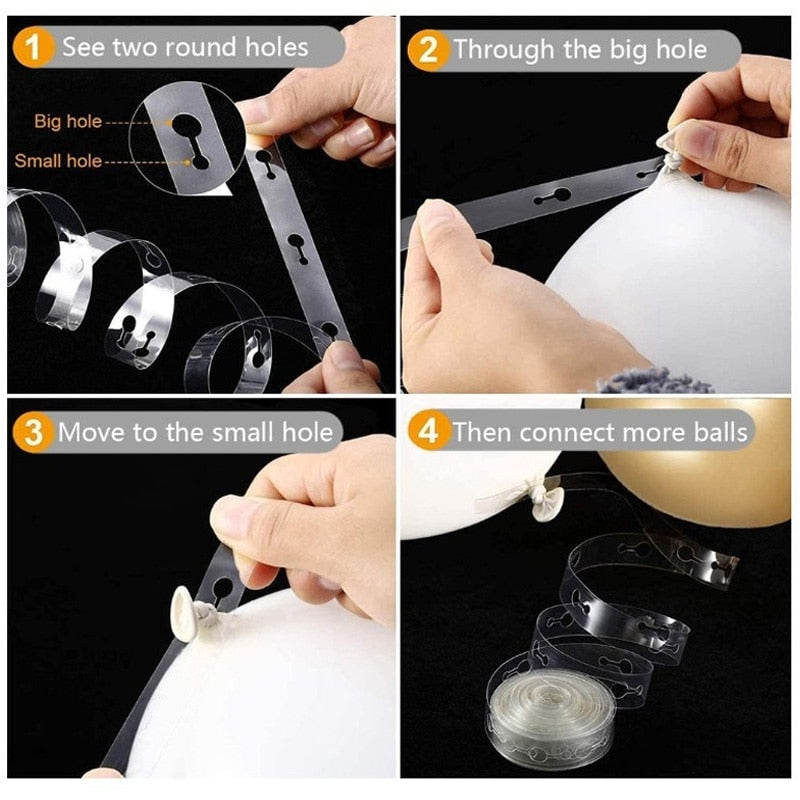 Chrome Silver Gold Balloon Arch Kit Black Balloons Garland Wedding Birthday Party Decor Kids Baby Shower - anconmall