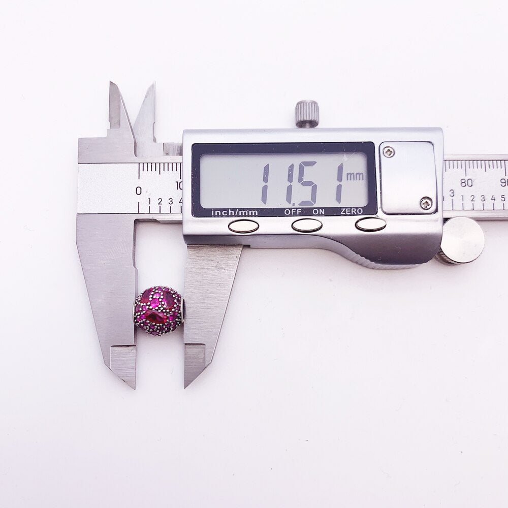 Beads Red Fire New Europe European DIY Jewelry 925 Sterling Silver Accessorie Gift For Women