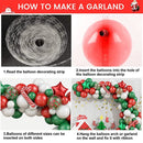 Christmas Balloon Green Gold Red Garland Arch Kit Candy Balloons Star Foil Balloons New Year Christma Party Decorations - anconmall