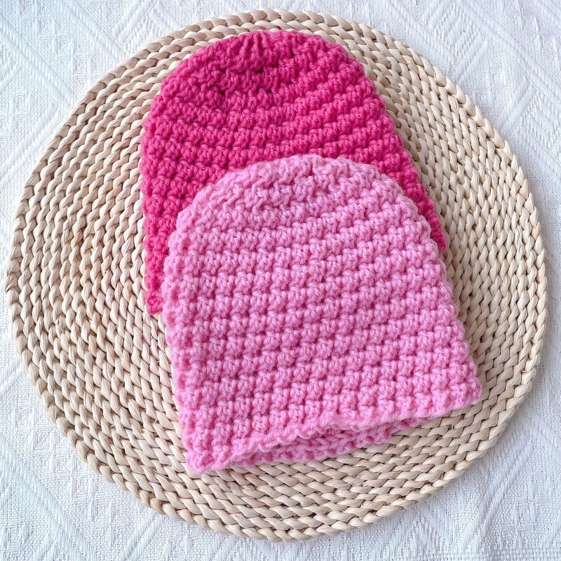 Baby Turban Hat Beanie Hat Winter Autumn Knitting for Girls 0-24M Breathable Headdress Highly Stretchy Universal Hat
