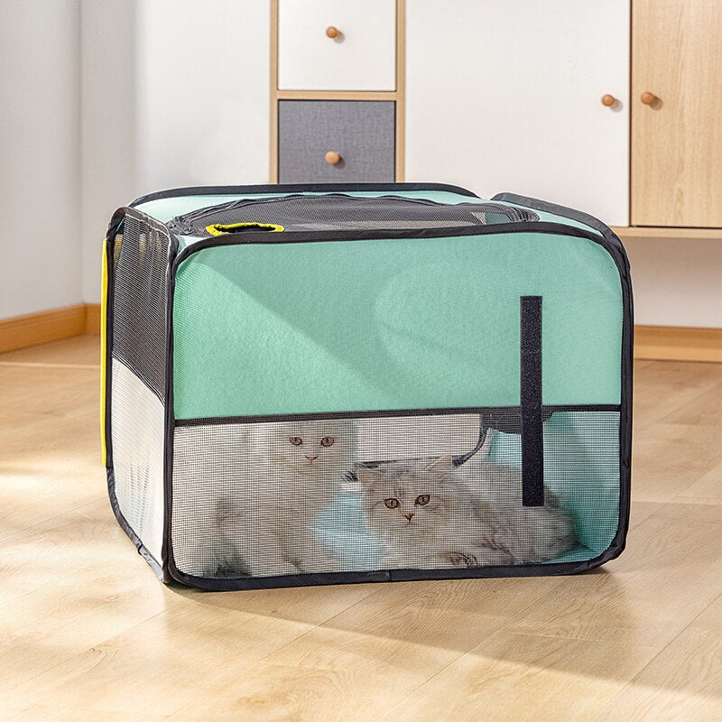 Pet Drying Box Pet Dry Room Cat Cage Dogs Hair Dryer Blow Box Grooming House Bag Blowing Hair Dryer Hands-Free Drying System - anconmall