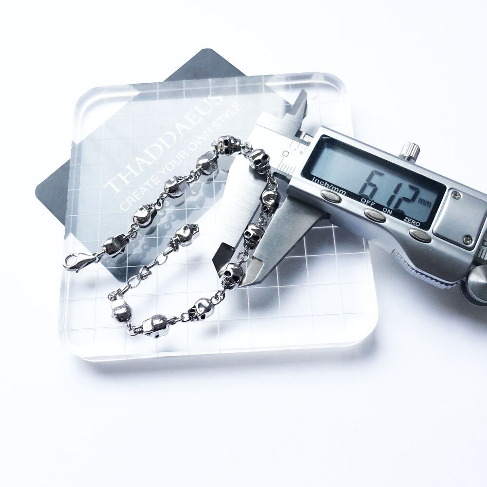 Bracelet Skulls Rebel Street Fashion Jewelry Vintage Gift For Women Men