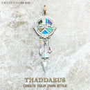 Pendant Dreamcatcher Sun Symbol,Summer Turquoise Jewelry Europe Accessorie 925 Sterling Silver Vintage Gift For Woman Men