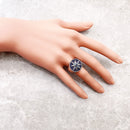 Royalty Star Signet Ring,Europe Fine Jewerly For Women,2022 Brand New Bohemia Lucky Gift In 925 Sterling Silver