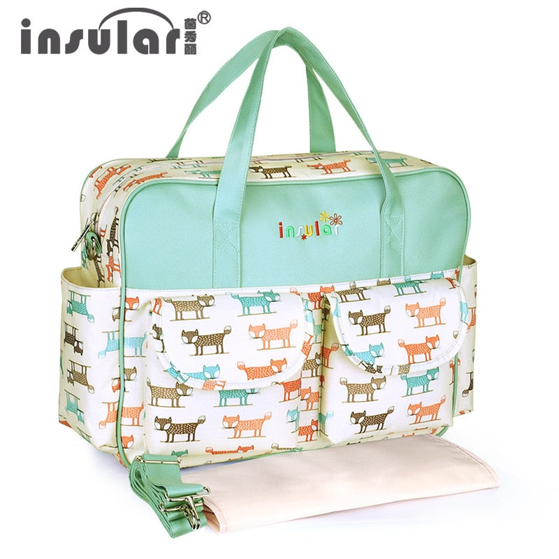 Insular Diaper Bag For Mommy Nappy Bag Large capacity Durable Baby Bags For Stroller Baby Changing Bag Maternity Tote