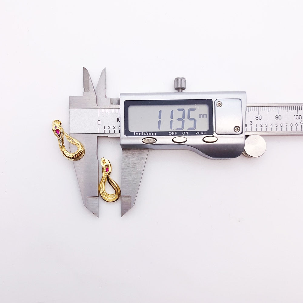 Hinged Hoop Earrings Snake Gold Europe Style Bohemia Good Fine Jewerly For Women New Seduction Gift In 925 Sterling Silver