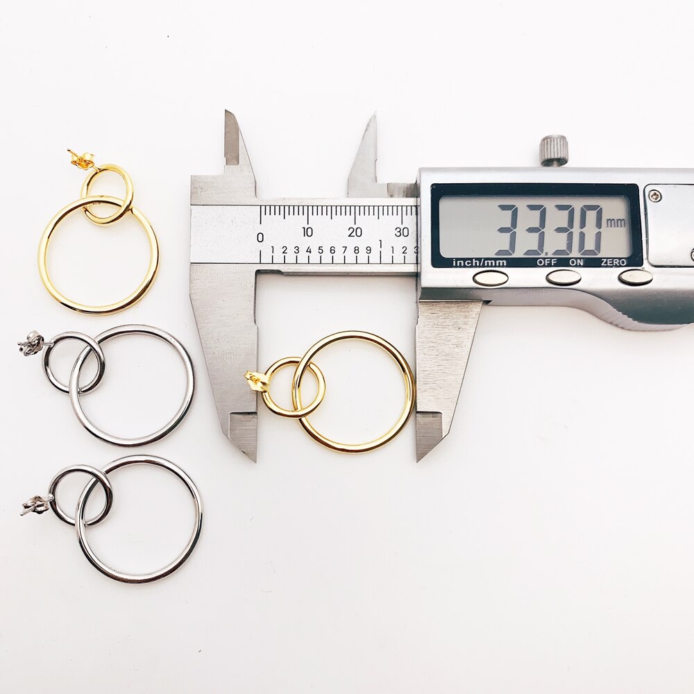 Earrings Circles Europe Simplicity Fine Jewelry For Women Autumn Brand New Sterling Silver 925 Gift