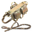Camouflage Big Dog Harness Pet German Shepherd K9 Malinois Training Vest Tactical Dog Harness and Leash Set For Dogs - anconmall
