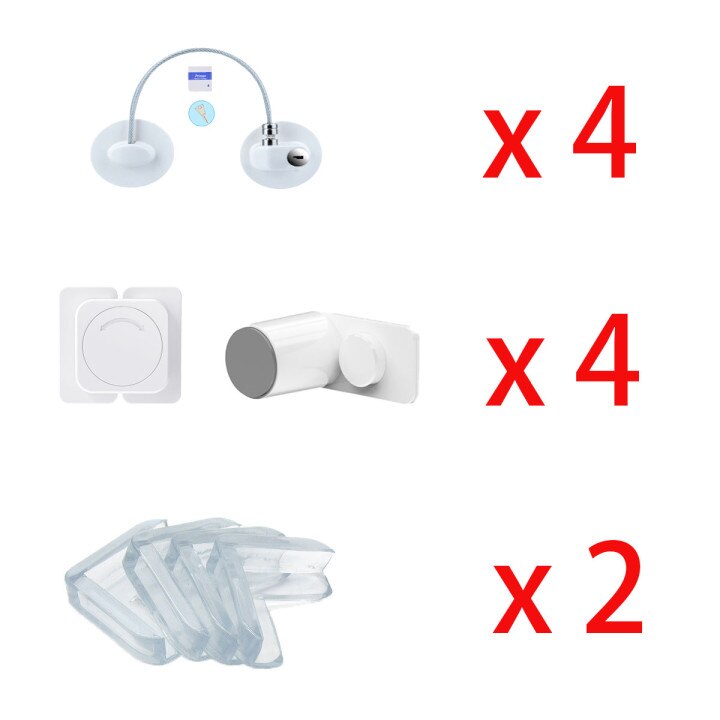 DHDH Baby Security Protection Kit Home Window Limiter Furniture Angle Anti-shock Protections Refrigerators Drawer Lock