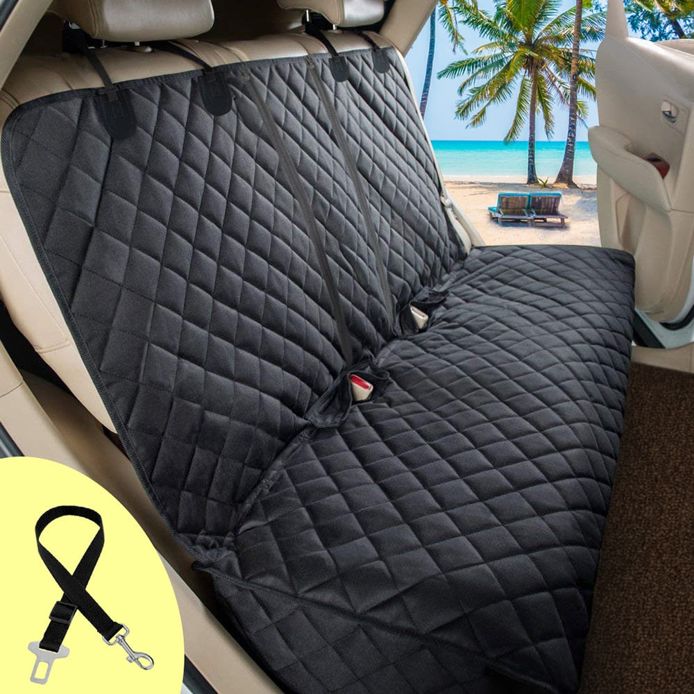 Dog Car Seat Cover Pet Travel Carrier Mattress Waterproof Dog Car Seat Protector With Middle Seat Armrest For Dogs - anconmall