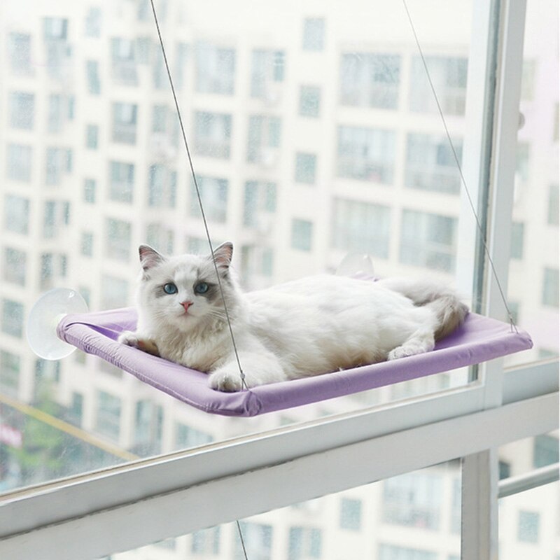 Cat Hammock Cats Window Perch Cat Bed Bearing 20kg Window Mounted Hommock Pet Suction Hanging Sill Sleeping Shelf Bag Beds Seat