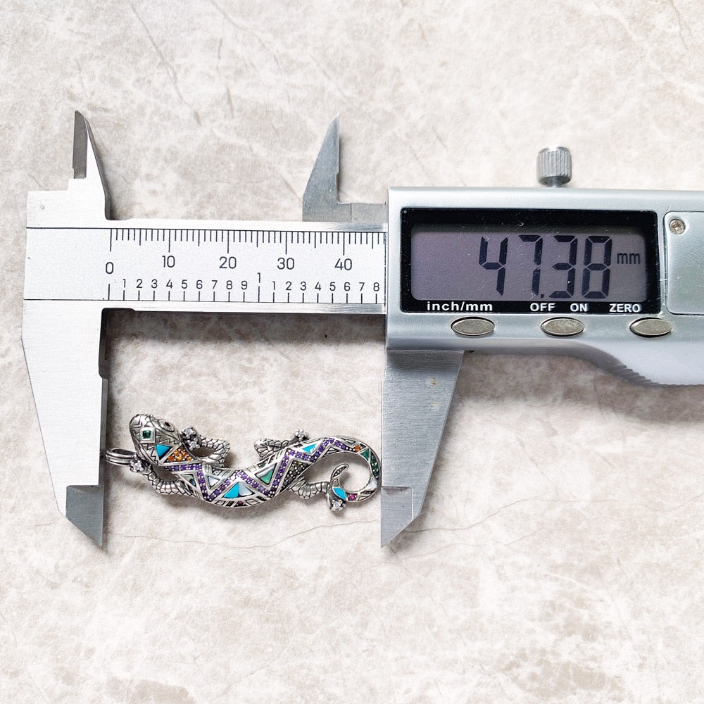 Pendant Lizzard,Spring Fine Jewelry Bijoux 925 Sterling Silver Turquoise Americans Gift For Woman Men