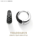 Water Drop Creole Hinged Hoop Earrings Europe Style Glam Fashion Good Jewerly For Women New Gift In Pure 925 Sterling Silver